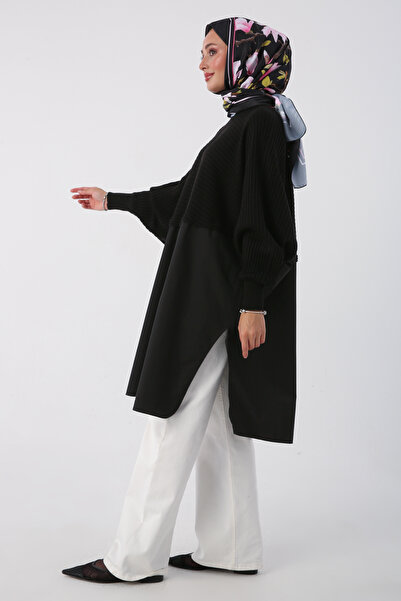 ALLDAY Μαύρο Υφαντό Πλεκτό Γαρνιτούρα