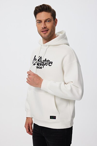 Lee Cooper Gory Erkek Sweatshırt Beyaz