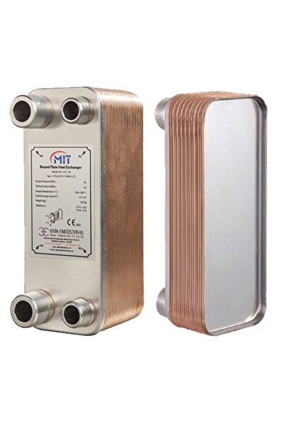 MIT Mb-01 - 30 Plaka Kaynaklı Plakalı Isı Eşanjör -bağlantı 3/4- 1/2 Kapasite...