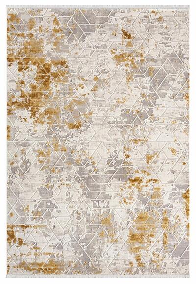 SEYRAN HALI Maçka 4001 Sarı Modern Desen Makine Halısı