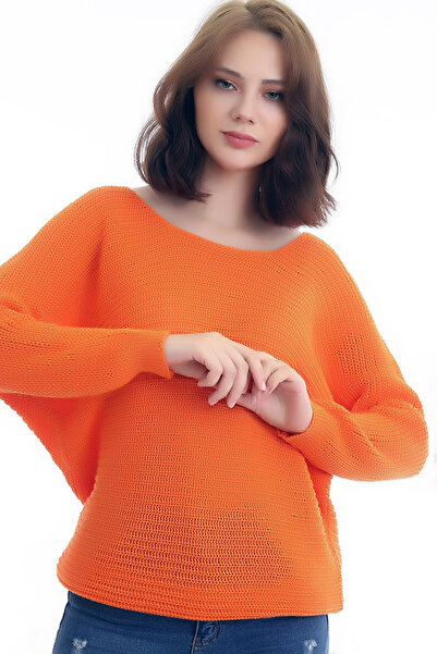 CoolLook Pulover tricotat oversize, cu mâneci lungi, cu sclipici, rotund - de...