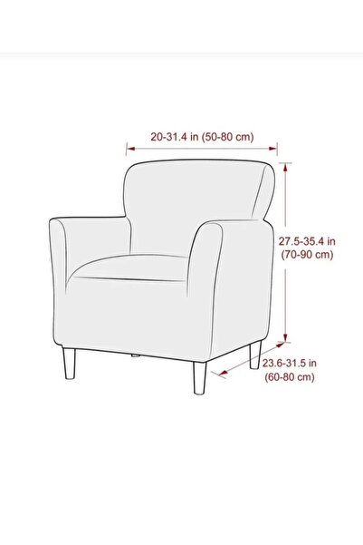 uzhanem Бержер Джакарлі Одномісний Чохол для Крісла