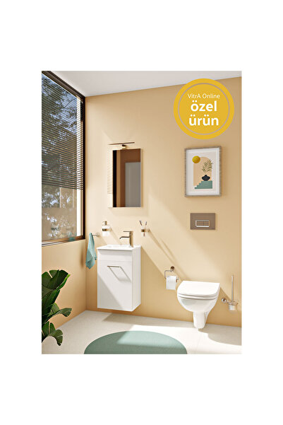 VitrA Ardea 67087 Banyo Dolabı Seti Kapaklı 40 Cm Parlak Beyaz