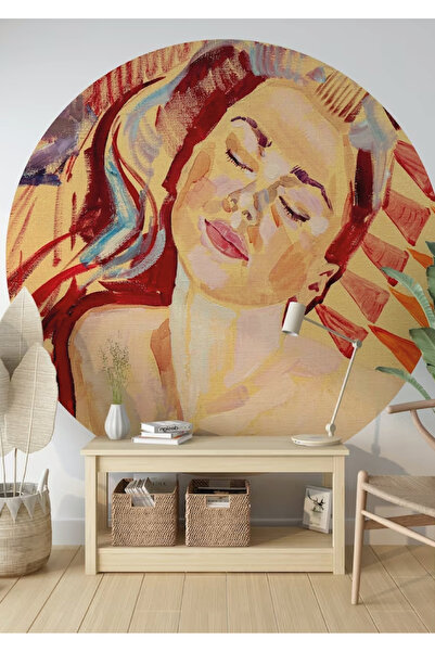 WALLHUMAN Boho - Kružna zidna naljepnica u boemskom stilu