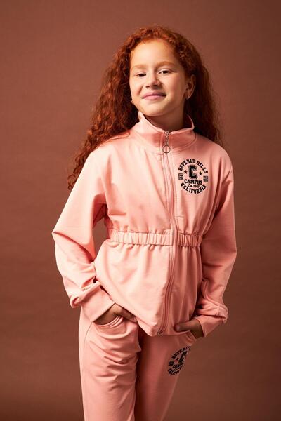 Perendi Beverly Hills Embroidery Detailed Girl's Set Puppy