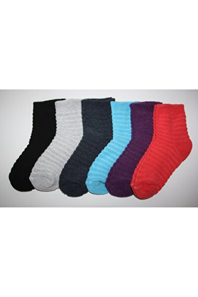 UZARLAR ÇORAP Kadın 6'lı Ekonomik Paket Termal Ters Havlu Çorap