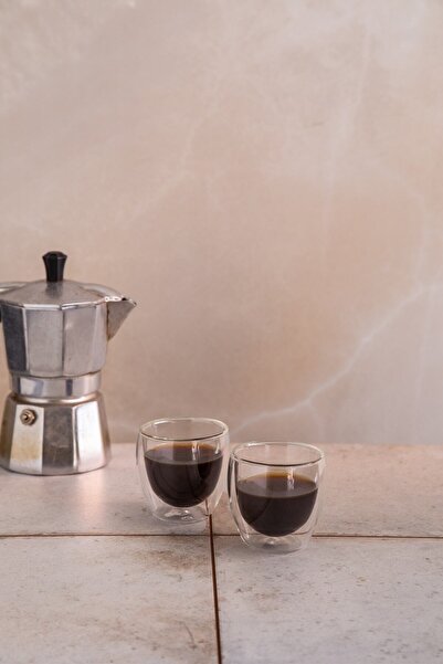 Genel Markalar Çift Cidarlı 2’li Espresso Bardağı 80ml