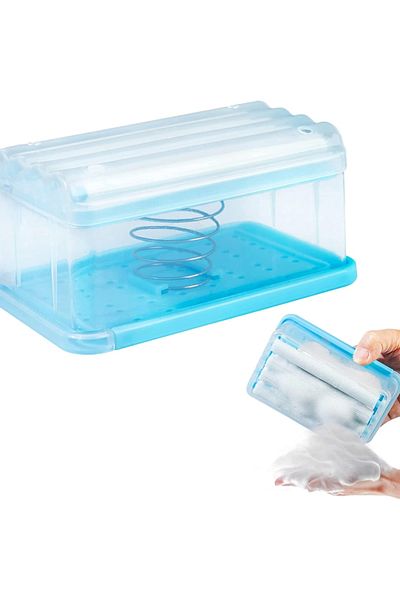 Yenigeldi Soap Foamer Soap Storage Box Αφρώδης θήκη για σαπούνι με κυλινδρική θήκη σαπουνιού Δοχείο σαπουνιού Αρχική