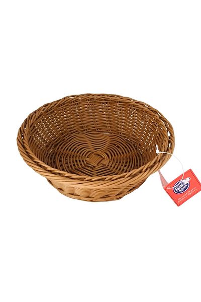 Ün-Ev 1 PIECE ROUND BREAD BASKET KNITTED PLASTIC 21X7 CM