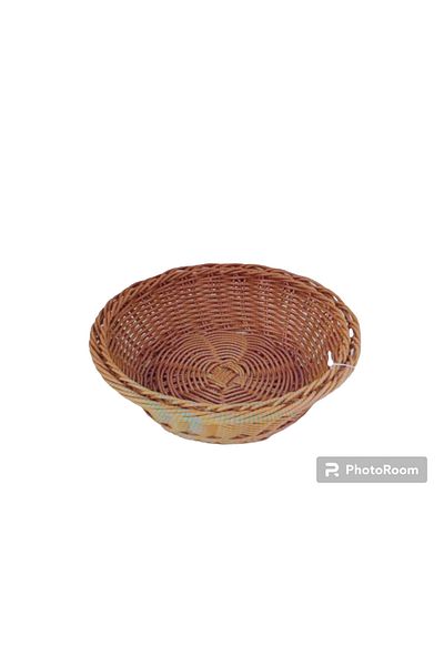 Ün-Ev 2 PIECES ROUND BREAD BASKET KNITTED PLASTIC 21X7 CM