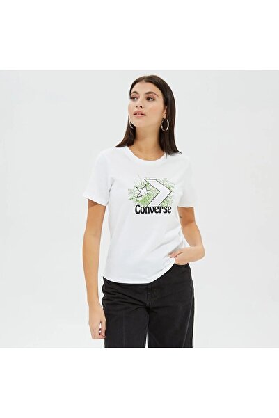 Converse Kadın Beyaz T-Shirt TİŞÖRT