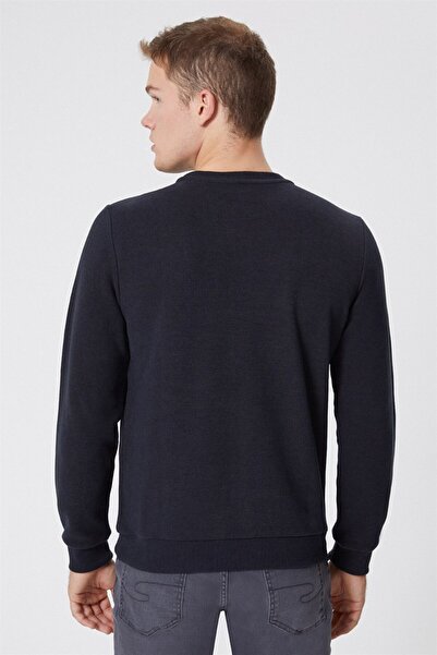 Lee Cooper Ανδρικό φούτερ Newdwade με λαιμόκοψη σε καφέ χρώμα