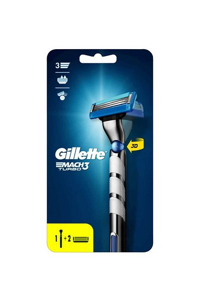 Gillette Mach 3 Turbo Shaver + 6 Spare Blades