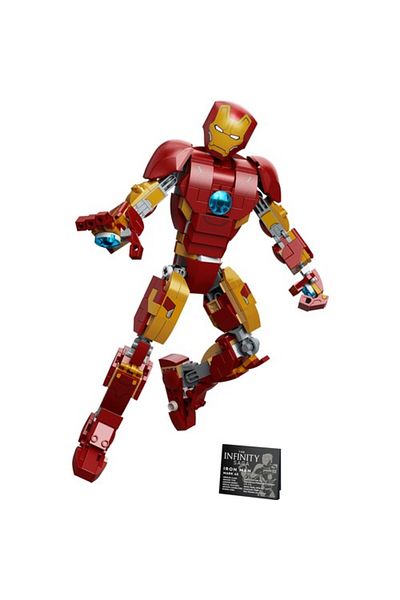 LEGO Iron Man Figure Collectible Creative Toy Building Kit for Kids (381 Pieces)