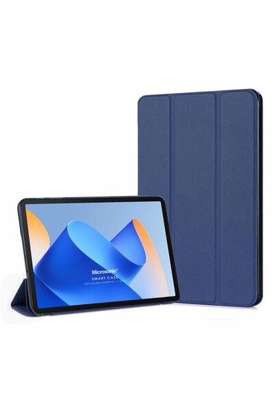 Microsonic Huawei MatePad 11.5 Kılıf Slim Translucent Back Smart Cover Lacivert