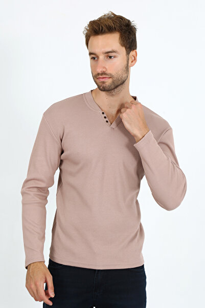 UOMOPARK ΝΕΑ ΣΕΖΟΝ V CUT ΠΟΥΛΟΒΕΡ ΚΑΜΠΟΡΙ με κουμπιά