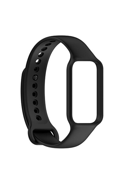 Microsonic Xiaomi Smart Band 8 Active Kordon, Silicone Sport Band Siyah