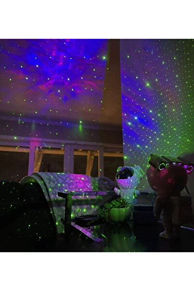 Genel Markalar Astronot Gece Lambası, Projeksiyon Nebula Ve Samanyolu Manzaralı Kumandalı
