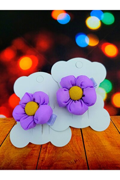 GÜLPEŞE Παιδική αγκράφα 2 τεμαχίων Floral υφασμάτινη τραγανή