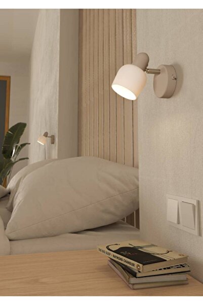 Eglo 900714 "CORATO" 1X18W Çelik Kum Rengi, Nikel Mat Sıva Üstü Spot