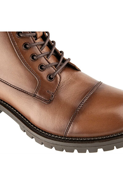 Muya Alpina 6 Nokta Bağcıklı ve Fermuarlı Hakiki Deri Kadın Bot