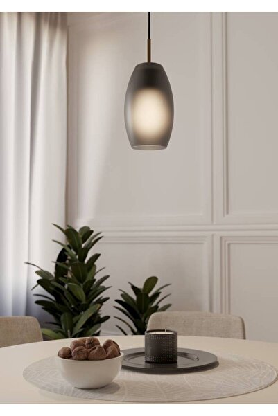 Eglo 900507 Iç Mekan " Batısta " Siyah, Fırçalanmış Pirinç Renk Dökme Çelik T...