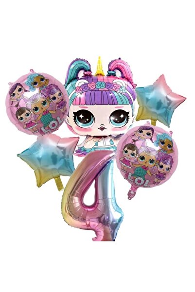 MFM Set baloane din folie pentru bebelusi Lol 4 ani 100 cm