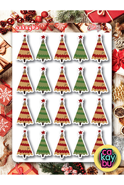 cakaybu Pachet cadou de Crăciun (de Anul Nou) - Set de 1 foaie de autocolante...