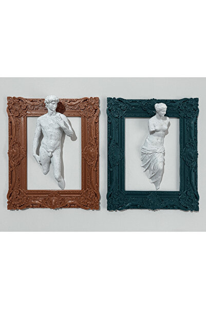 BARGIO Duvar heykeli / Duvar Çerçevesi / Davut / Venüs / 16x13 CM
