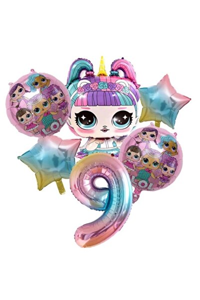 MFM Set baloane din folie pentru păpuși Lol de 9 ani 100 cm
