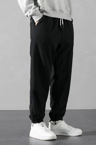 GENIUS STORE Polar Fabric Oversize Μαύρο Ανδρικό Φούτερ Oversize Φούτερ