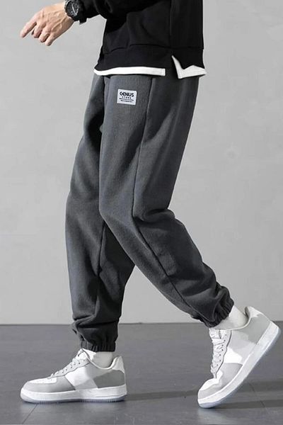 GENIUS STORE Ανδρικό φούτερ από ύφασμα Polar Oversize Anthracite Φούτερ Oversize
