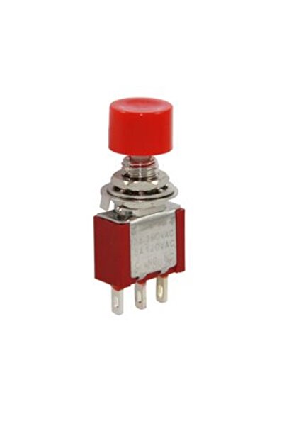Genel Markalar MR-139B TOGGLE SWITCH ON-OFF 3 BACAKLI BASMALI BUTON KIRMIZI K...