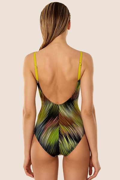 AYYILDIZ 3149 Green Swimsuit