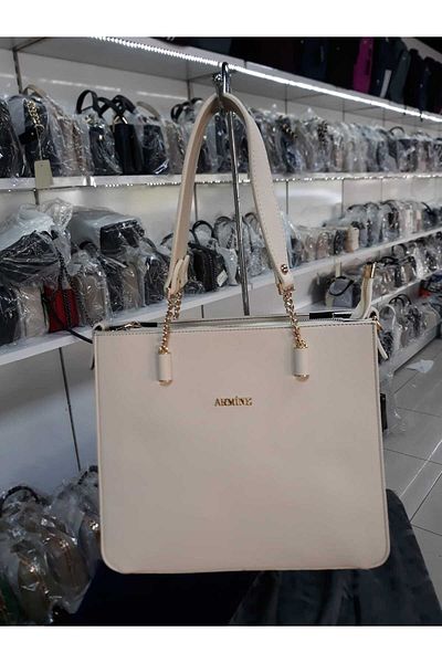 Armine 362 Απλό Τσάντα Χεριού & Ώμου SCR362 κρέμα