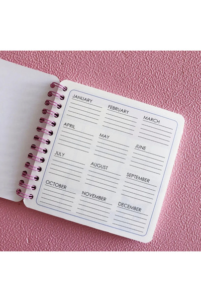 facnspt Melody Spiral White Planner Notebook
