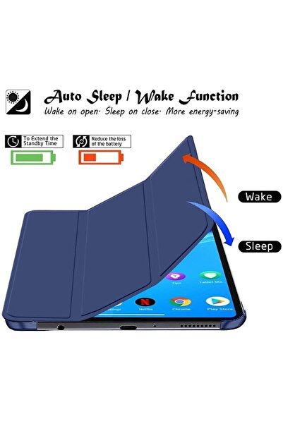 m.tk moveteck Huawei Matepad 11.5 inç 2023 Tablet Kılıfı Smart Kapaklı Stand Özellikli Pu Deri Slim Zırh