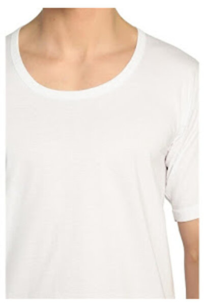 GÜMÜŞ Tricou pentru bărbați cu mâneci argintii, cu decolteu tip crew (pachet ...