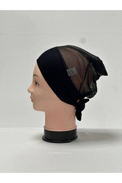AWAM SILK Awam Silk Tulle Plain Laced Combed Cotton Bonnet