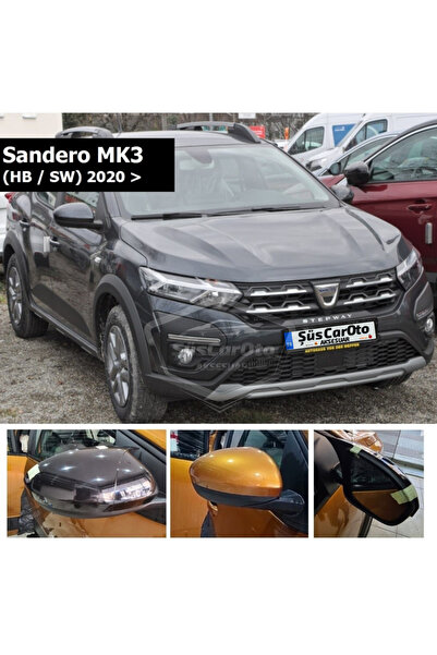 ŞüsCarOto Aksesuar Dacia Sandero Mk3 2020 Sonrası Uyumlu Batman Yarasa Ayna K...
