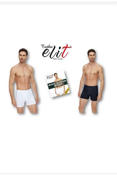 Tutku Elit TUTKU ELİT 1251 MEN'S MODAL Elastane BOXER 12 PIECES