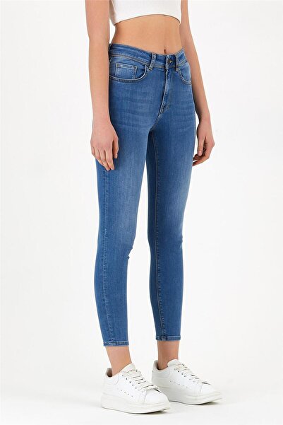 EXPLODE - Kadın Slim-fit Kot Pantolon Mavi