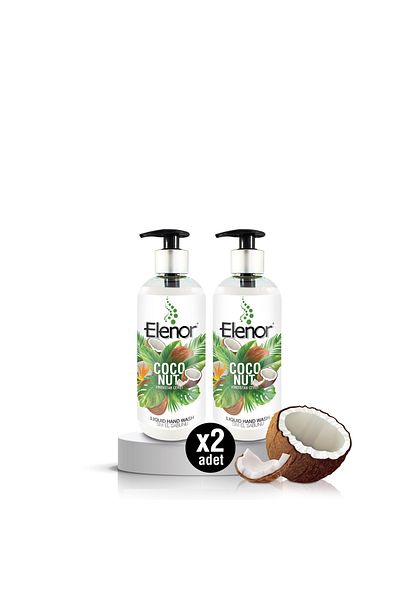 ELENOR Liquid Hand Soap Coconut 400 ml 2-pack