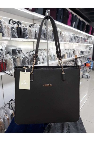 Armine 362 Plain Hand & Shoulder Bag SCR362 coffee