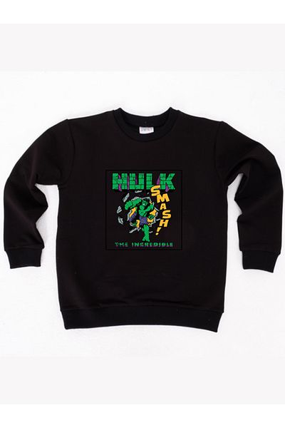 Hulk Hanorac pentru copii din material de bumbac imprimat