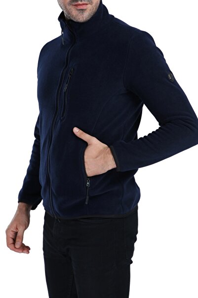 GHASSY CO. Ghassy Co. Men's Windproof Thermal 5-Pocket Full Zipper Fleece Jacket