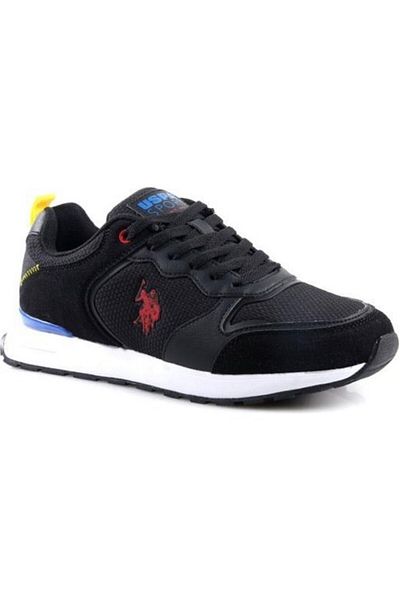 U.S. Polo Assn. Baza. Polo Assn. Pantofi sport pentru bărbați Tones 3Pr Negru-Roșu