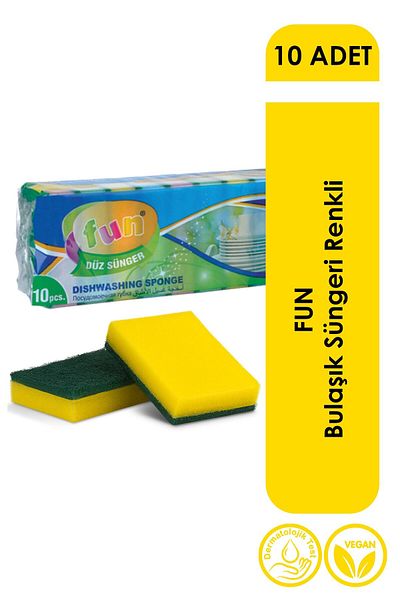 Fun Dish Sponge - Pack of 10