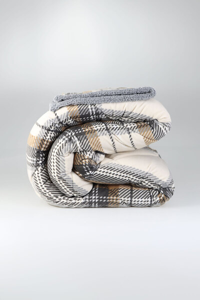 Merinos Comforter Tek Kişilik Yorgan Volenta Gri 160x240