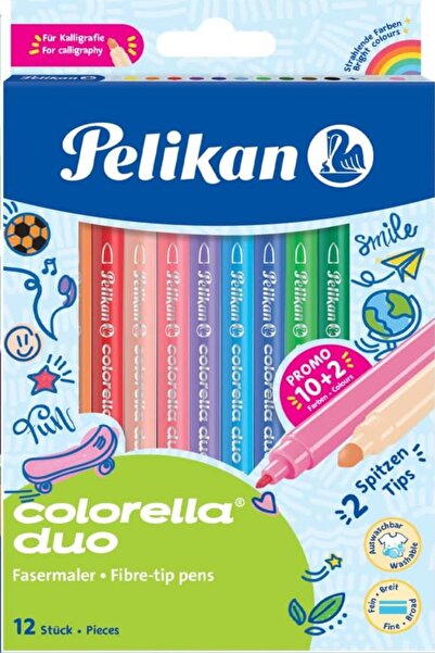 Genel Markalar Colorella Keçeli Kalem 2Li Uç 12Li Kutu